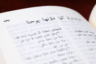 Gospel of John in Arabic clipart