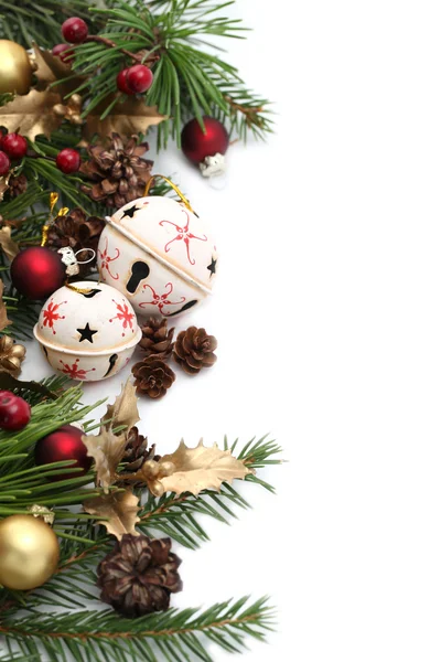 Jingle bell vánoční hranice — Stock fotografie