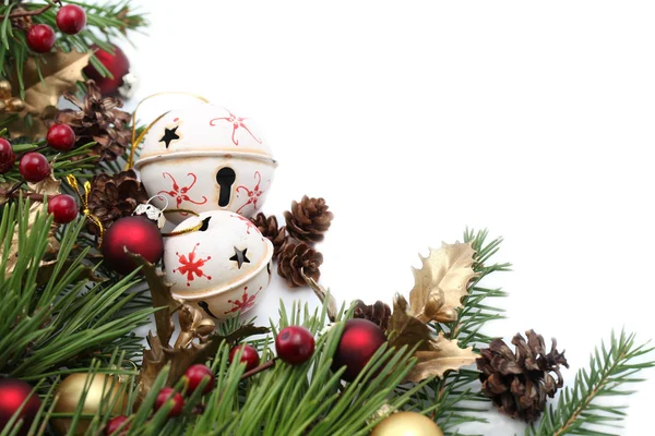 Jingle bell Boże Narodzenie granica — Zdjęcie stockowe