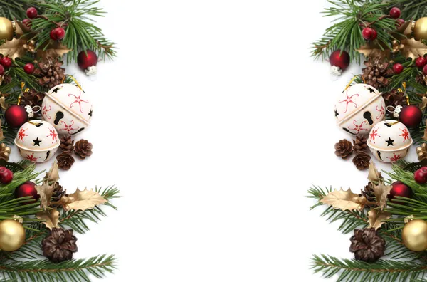 Jingle campana marco de Navidad —  Fotos de Stock