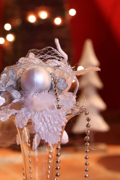 ホワイト クリスマスの装飾 — ストック写真
