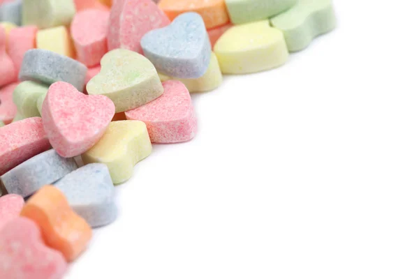 Candy hearts frame — Stock Photo, Image