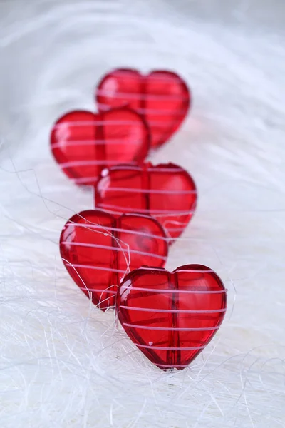 Glass hearts — Stock Photo, Image