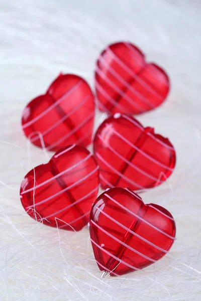 Glass hearts — Stock Photo, Image