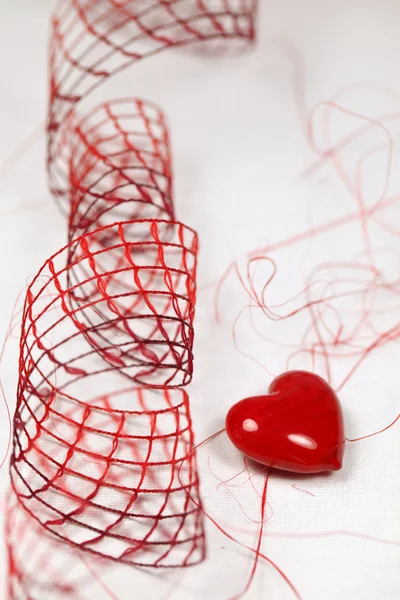 Corazón y cinta — Foto de Stock