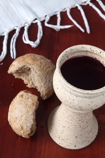 Vin et pain — Photo