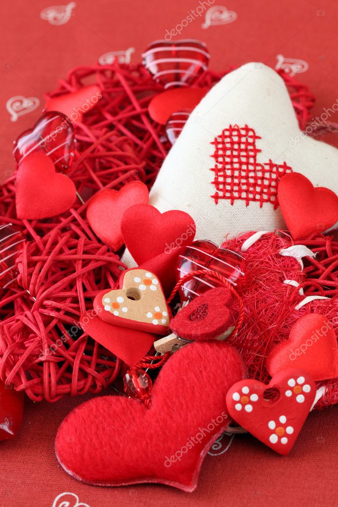 Heart decorations Stock Photo by ©ingridhs 7436899