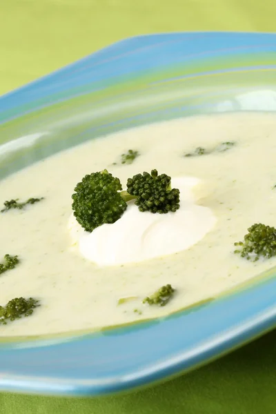 Brokoli kremalı çorba. — Stok fotoğraf