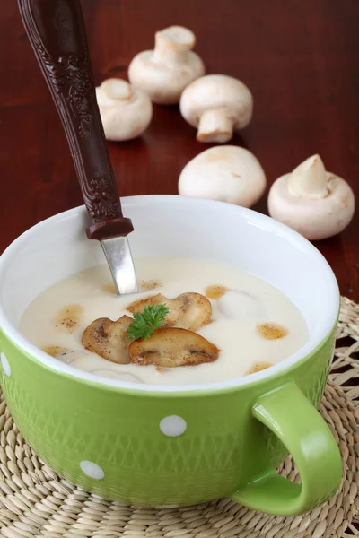 Houbová polévka — Stock fotografie