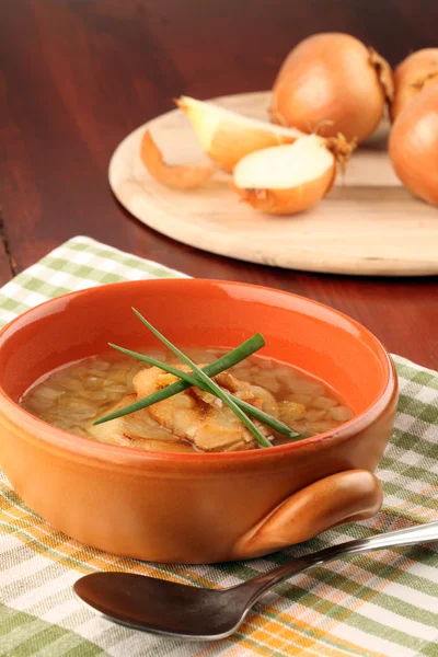 Onion soup — Stock Photo, Image