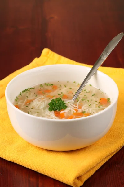 Turkije of kip soep — Stockfoto
