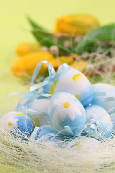 Μπλε πασχαλινά αυγά — Φωτογραφία Αρχείου
