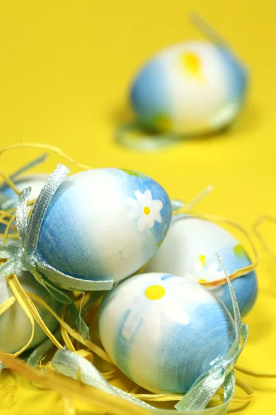 Blue Easter eggs — Stock Photo, Image
