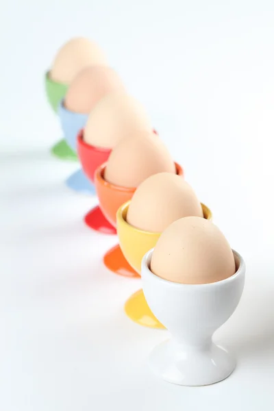 Portauova con uova — Foto Stock