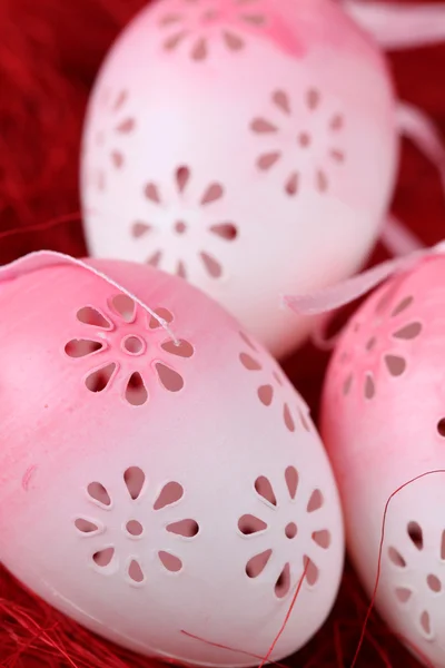 Цветочные пасхальные яйца — стоковое фото