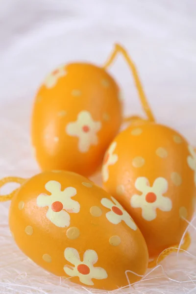 Yellow Easter eggs — Stock Photo, Image