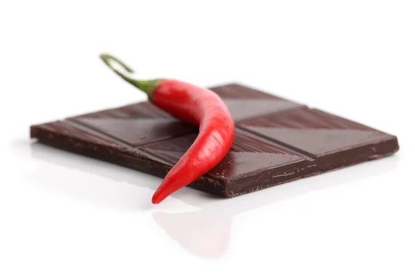 Chili och choklad — Stockfoto