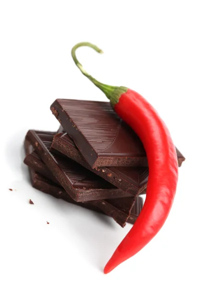 Chili et chocolat — Photo