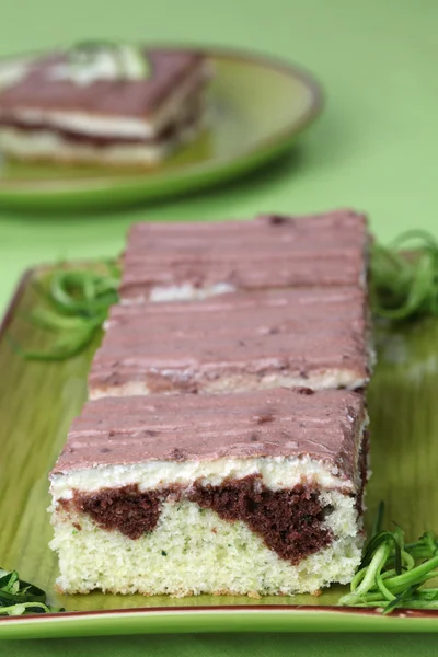 Zucchini cake — Stockfoto