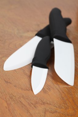 Ceramic kitchen knives clipart