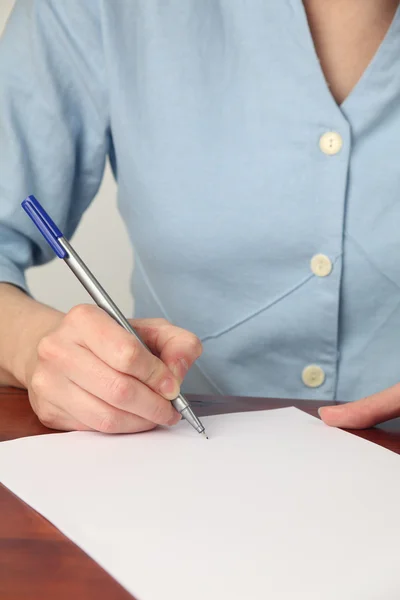 stock image Signing a document