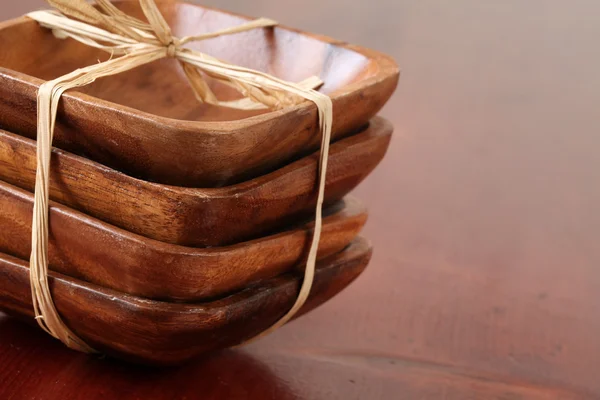 Drewniane miski — Zdjęcie stockowe