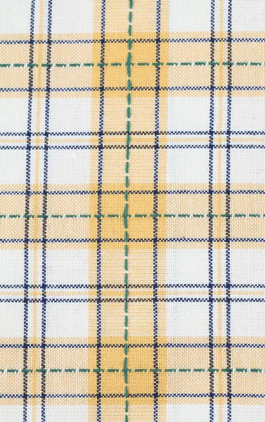 Gele schotel handdoek patroon — Stockfoto