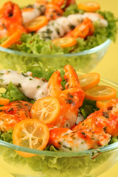 Surimi salade met kumquat — Stockfoto