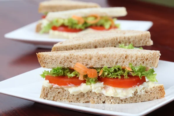 Sandwiches vegetarianos — Foto de Stock
