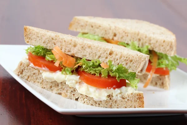 素食三明治 — 图库照片