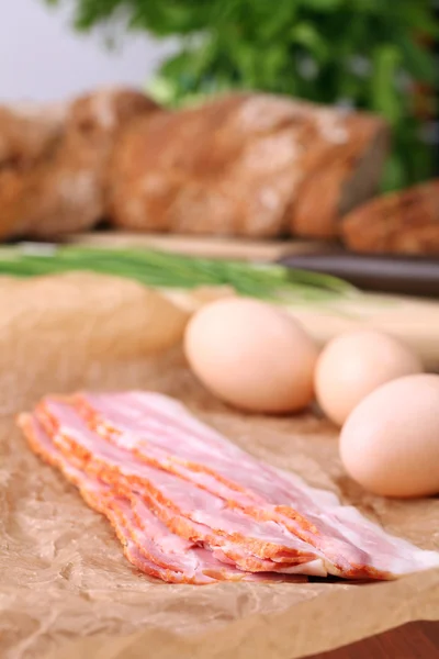 Bacon och ägg — Stockfoto