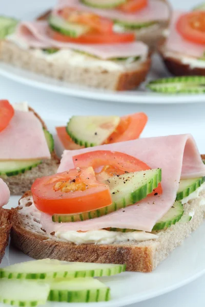 Healthy sandwiches — Stock Photo, Image