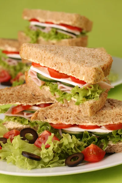 Gesunde Sandwiches — Stockfoto