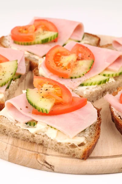 Healthy sandwiches — Stock Photo, Image