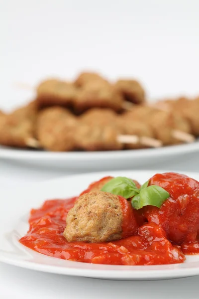Meatballs with tomato sauce — Stock Photo, Image