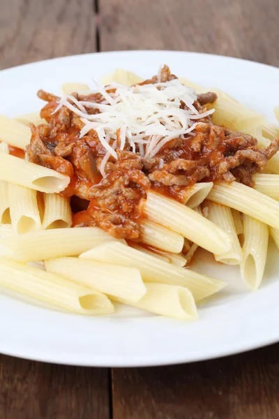 Penne bolognese — Stock Photo, Image