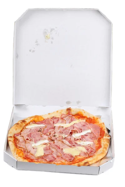 Pizza romana v take away box — Stock fotografie