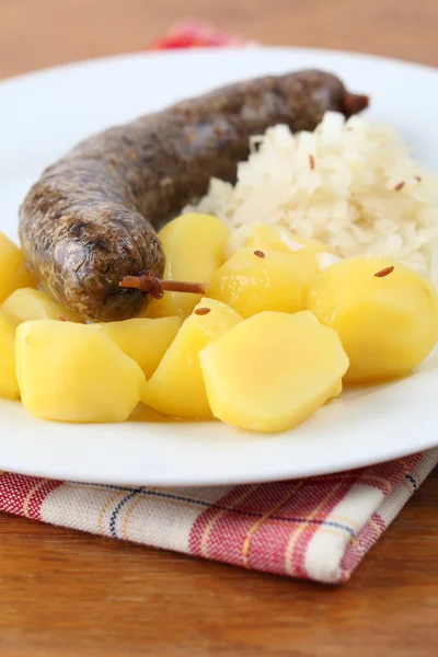 stock image White pudding