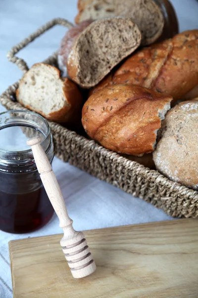 Pan y miel — Foto de Stock