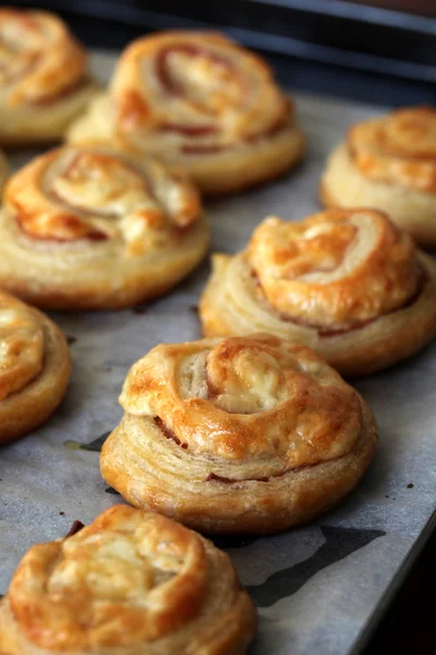 Puff pastry rolls — Stock Photo, Image