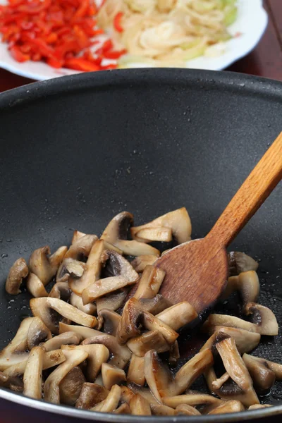 炒的蘑菇 — 图库照片