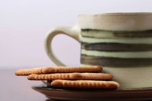 Μπισκότα και καφέ — Φωτογραφία Αρχείου