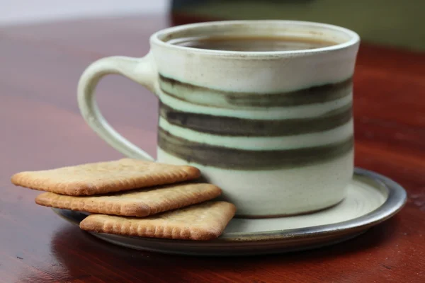 Печиво та кави — стокове фото