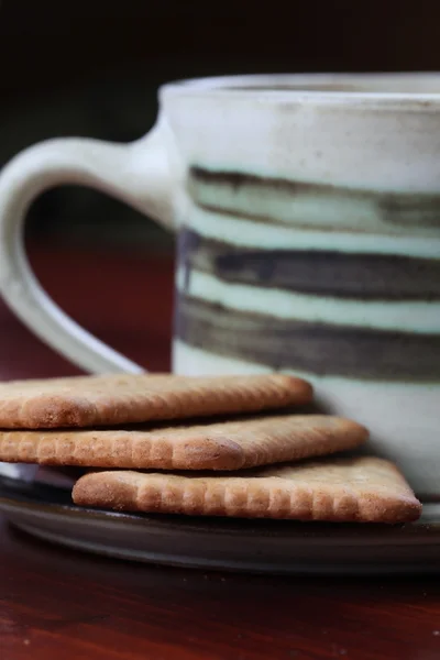 Biscoitos e café — Fotografia de Stock