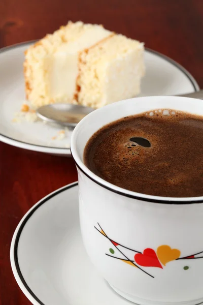 Kawa i ciasto — Zdjęcie stockowe