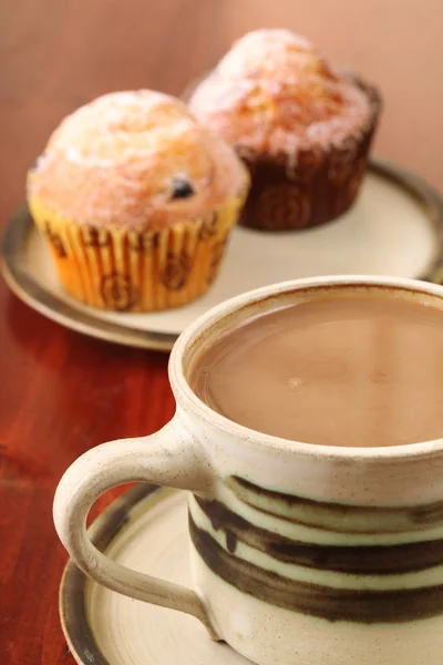 Καφέ και muffins — Φωτογραφία Αρχείου