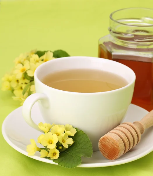 Ziołowe herbaty z miodem — Zdjęcie stockowe
