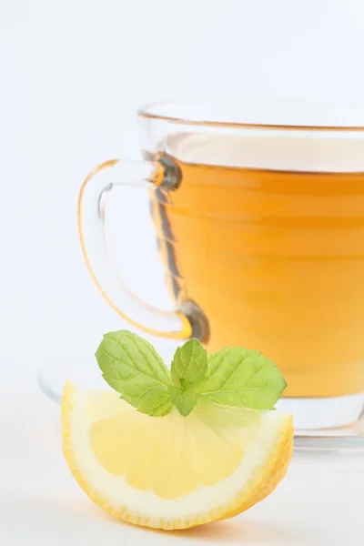 Menta tea citrommal — Stock Fotó