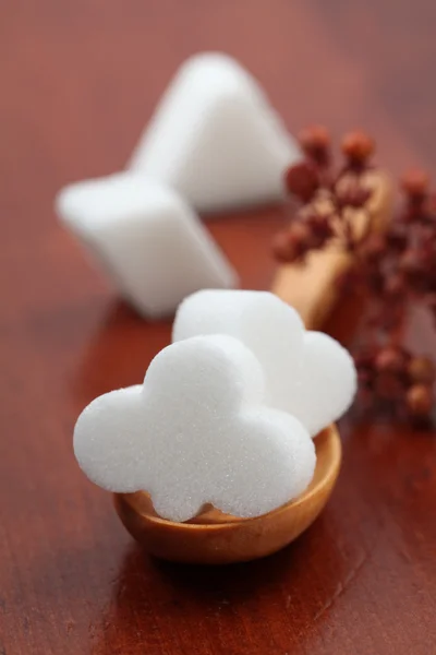 Sugar collection - white card suit — Stock Photo, Image