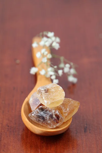 Cukor gyűjtemény - barna cukorka Stock Kép